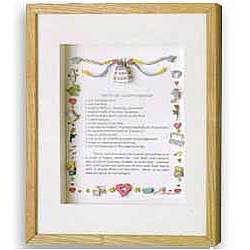 Recipe for a Happy Marriage Gift Frame