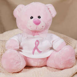 Hope Ribbon Breast Cancer Awareness Teddy Bear