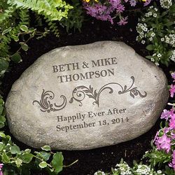Loving Couple Personalized Garden Stone