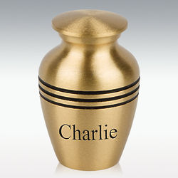 Classic Grecian Mini Brass Cremation Urn
