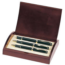 Personalized Executive Ball Pen, Rollerball Pen, and Pencil Set