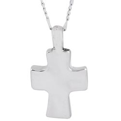 Bold in the Faith Sterling Silver Cross Necklace