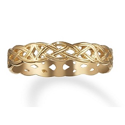 Celtic Knot Commitment Ring in 14k Gold