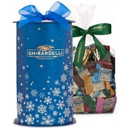 Winter Wishes Chocolate Squares Gift Cylinder