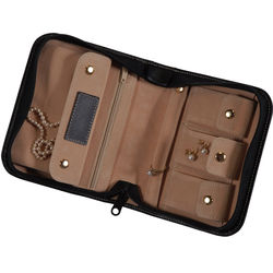 Royce Leather Zippered Jewelry Case