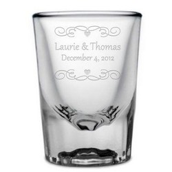 Personalized Wedding Shot Glass
