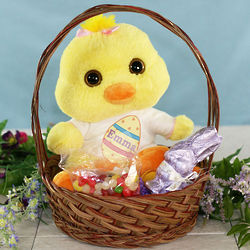 Personalized Flapper Chick Easter Gift Basket