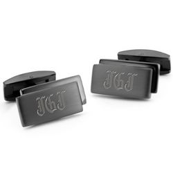 Black Stainless Steel Cuff Links