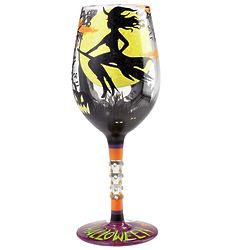 Fab Boo Lous Halloween Wine Glass