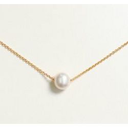 Floating Freshwater Pearl Necklace for Bridesmaid or Friend