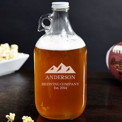 Rocky Mountains Personalized Beer Growler