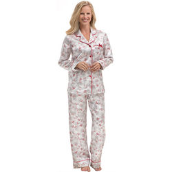 Pinecone Snowfall Satin Pajamas
