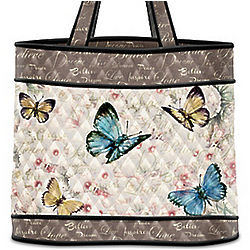 Wings of Inspiration Tote Bag with Butterfly Art