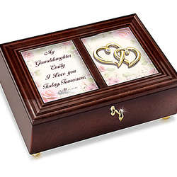 Personalized Granddaughter, I Love You Music Box