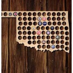 Oklahoma Beer Cap Map