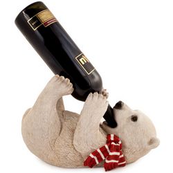 Frolicking Polar Bear Single Wine Bottle Holder