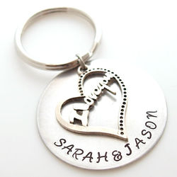 I Love You Personalized Key Chain