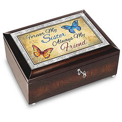 Forever My Sister, Always My Friend Music Box with Poem Card