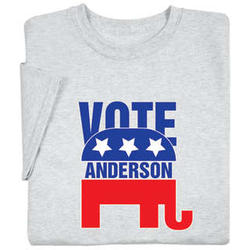 Personalized Vote Election Elephant T-Shirt