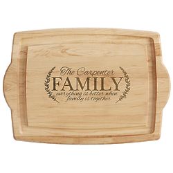 Personalized Better Together Oversized Wood Cutting Board