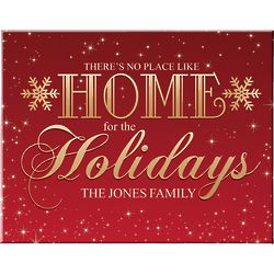 Personalized Home for the Holidays 14x11 Canvas