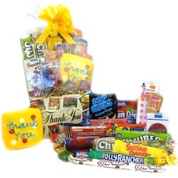 Thank You in 7 Languages Candy Gift Basket