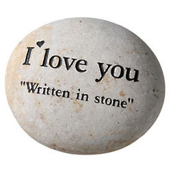 I Love You Written in Stone