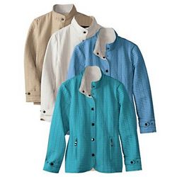 Women's Two-Tone Quilted Spring Jacket