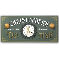 Personalized Tee Time Golf Clock