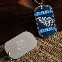 Personalized Tennessee Titans Aluminum Dog Tag