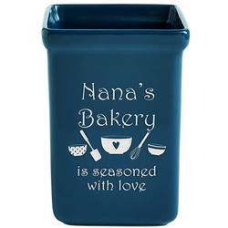 Personalized Seasoned with Love Kitchen Utensil Holder