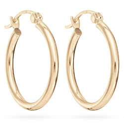 14 Karat Gold 3/4-Inch Hoop Earrings