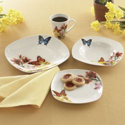 16-Piece Butterfly Dinnerware Set