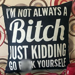 I'm Not Always a B*tch Pillow Cover