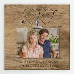 Carved in Love Custom Photo Canvas Print