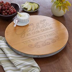 Personalized Gather At Our Table 15" Lazy Susan