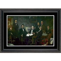 Signing of the Emancipation Proclamation Framed Print
