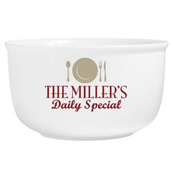 Personalized Chef's Special Serving Bowl