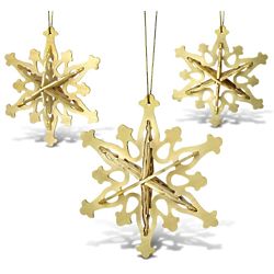 3 Snowflake Ornament Puzzles
