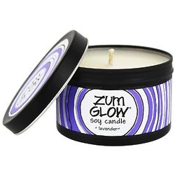 Zum Glow 7 oz Lavender Soy Candle Tin