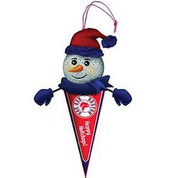 Personalized 5" Light Up Snowman Pennant Ornament