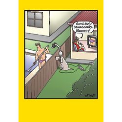 Camera Dog Funny Birthday Card