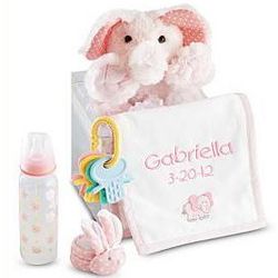 New Baby Plush Elephant Gift Set