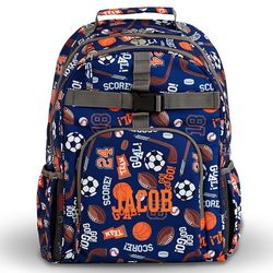 Personalized All Sport Playful Print Backpack