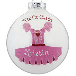 Personalized Tutu Cute Christmas Ornament