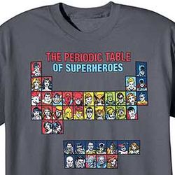 Periodic Table of Superheroes T-Shirt