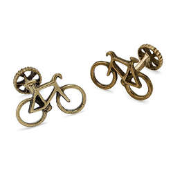 Bronze Bicycle Cufflinks
