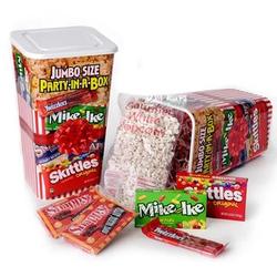 Jumbo Party-in-a-Box Popcorn and Candy Gift Set