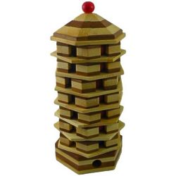 Beads Pagoda Extreme Rotation Puzzle