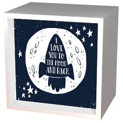 I Love You To The Moon And Back Rocket Lightbox